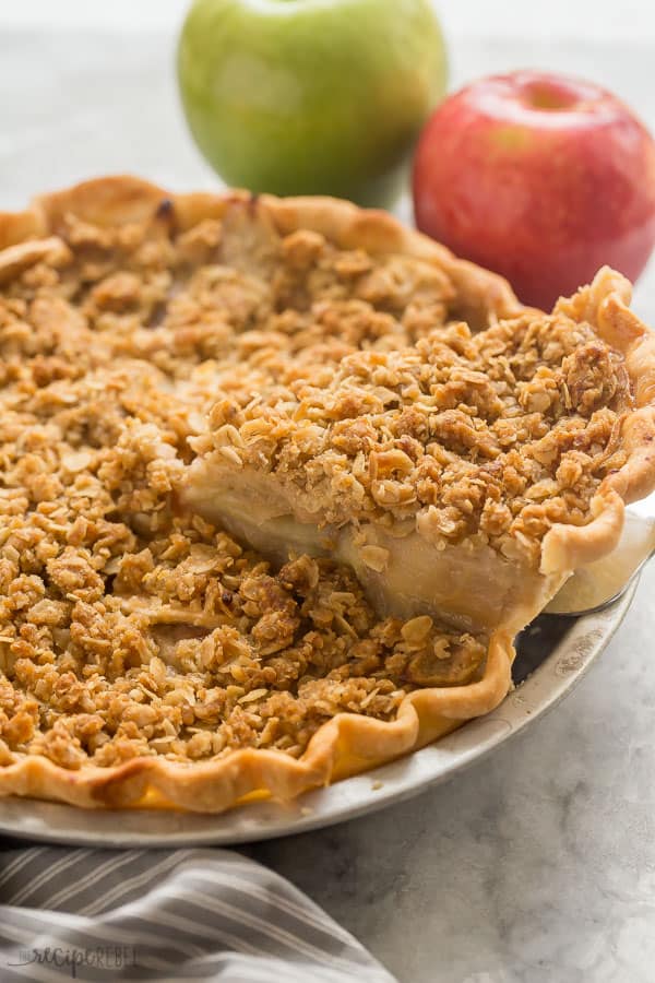 Apple Crumble Pie Slice