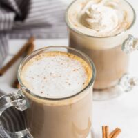 pumpkin spice latte with whipped cream