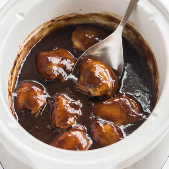Honey Balsamic Crock Pot Chicken Thighs The Recipe Rebel