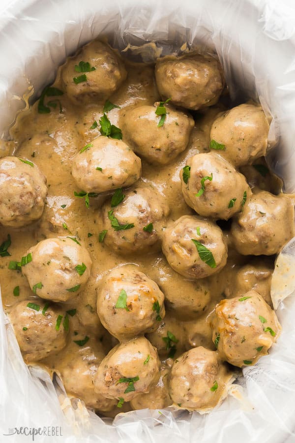 Slow Cooker Swedish Meatballs