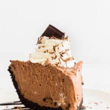 french silk pie close