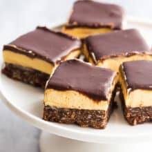 nanaimo bars on white plate