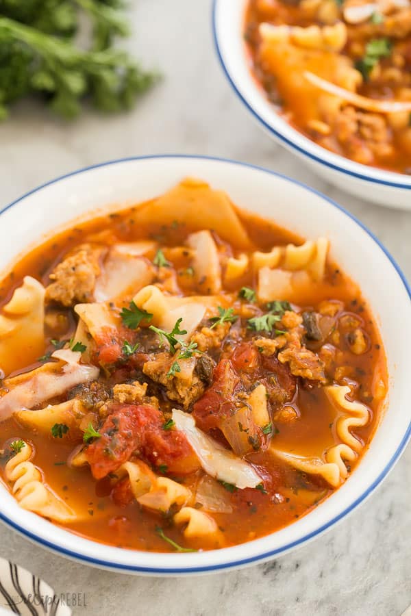 Lasagna Soup