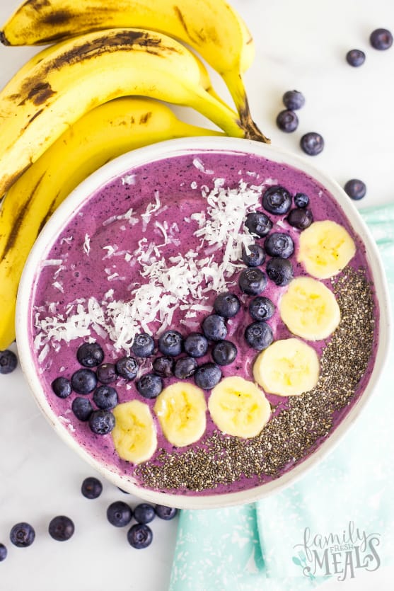 Family Fresh Meals Blueberry Muffin Smoothie Bowl