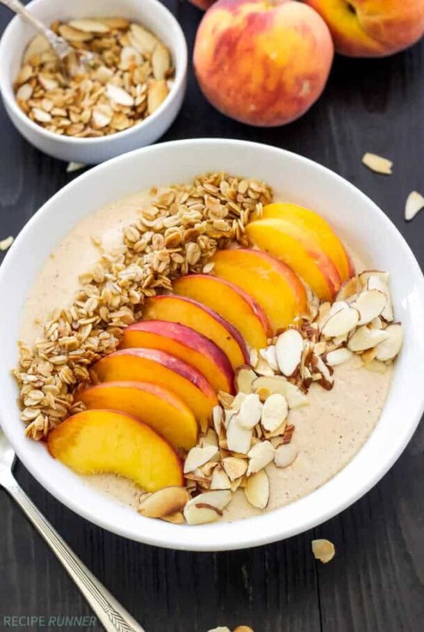Spoonful of Flavor Peach Pie Smoothie Bowl