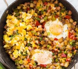 breakfast skillet overhead