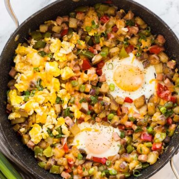 breakfast skillet overhead