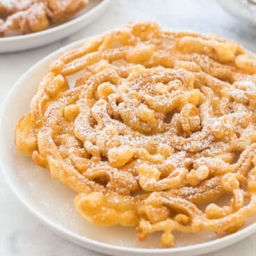 funnel cake on plate