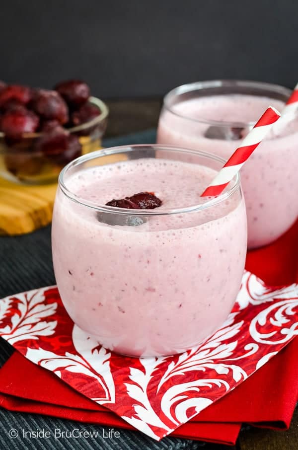 skinny cherry banana smoothie