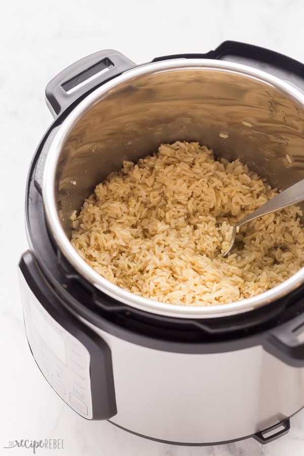 Instant Pot Brown Rice (long grain or basmati) - The Recipe Rebel