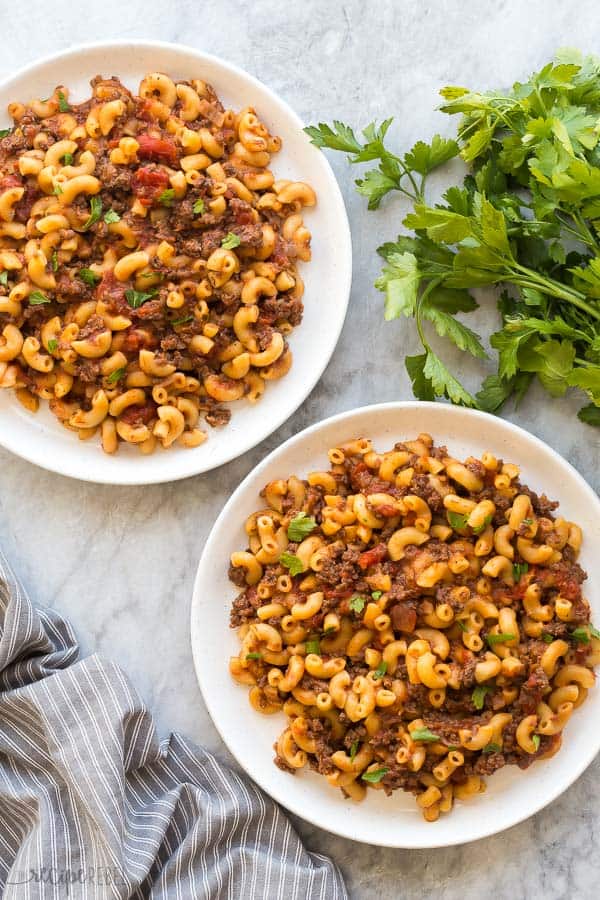 instant pot goulash two plates