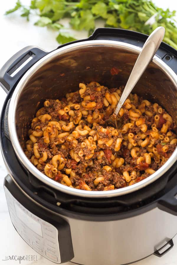 instant pot goulash in pressure cooker