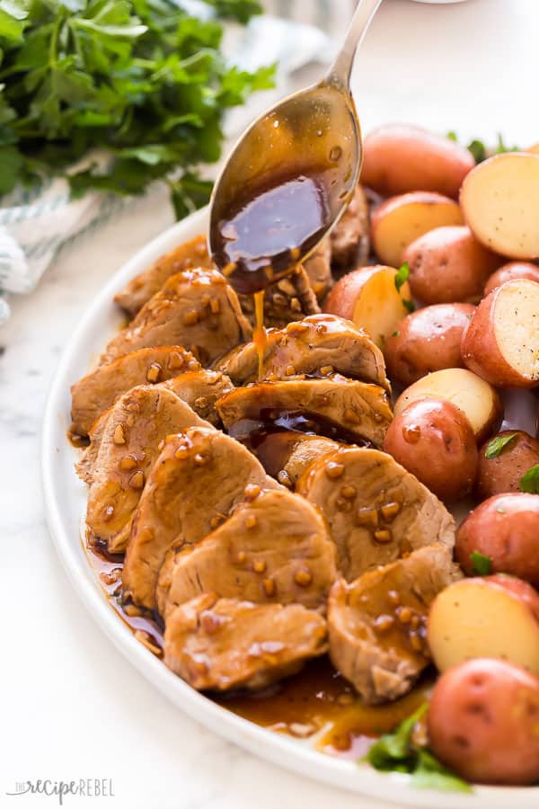 Instant Pot Honey Garlic Pork Tenderloin Potatoes The Recipe Rebel