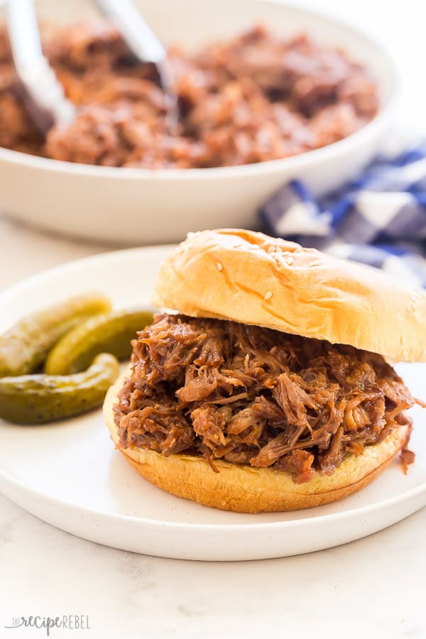 instant pot pulled pork sandwich