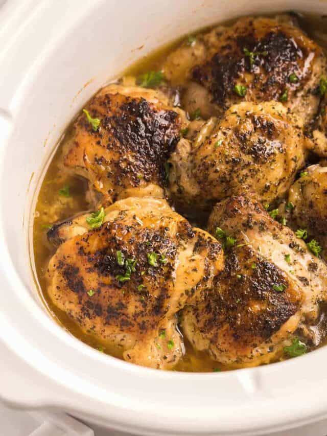 Slow Cooker Chicken Thighs