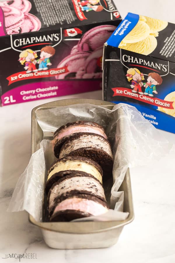 ice cream sandwiches with chapmans