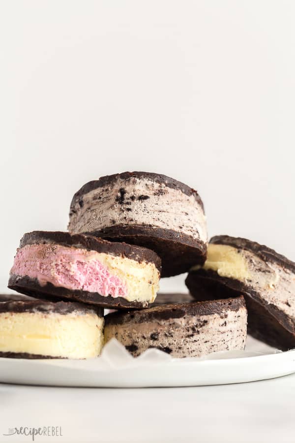 gluten free ice cream sandwiches stacked