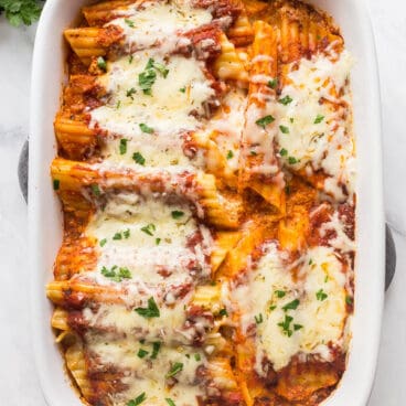 manicotti recipe overhead