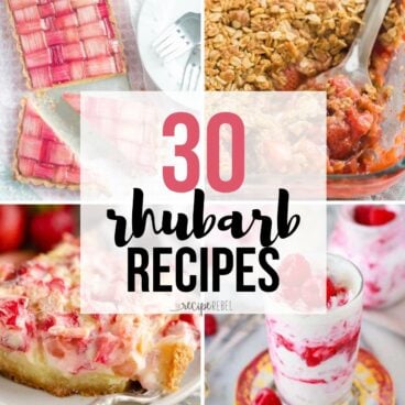 Title image for 30+ Rhubarb Recipes