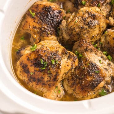 bone in chicken thighs in slow cooker