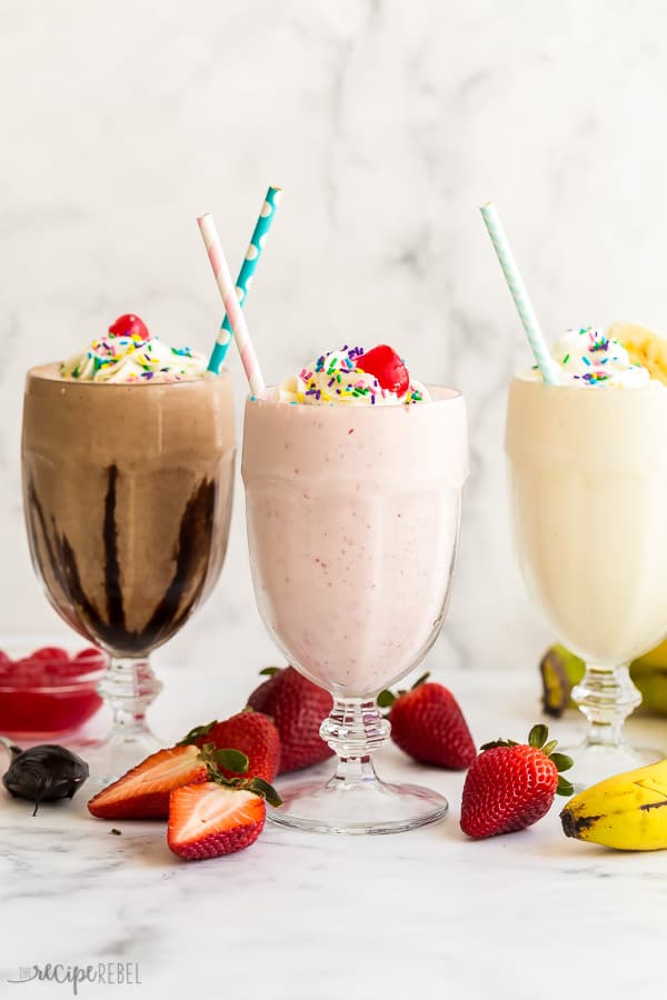 how to make a milkshake 3 ways