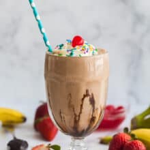 how to make a chocolate milkshake