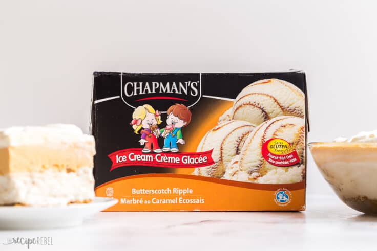 Chapman's butterscotch ripple ice cream carton