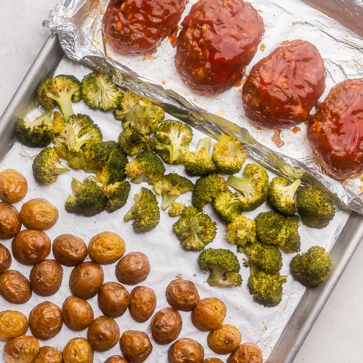 Sheet Pan Recipe for a Mini Meatloaf Dinner - Live Laugh Rowe