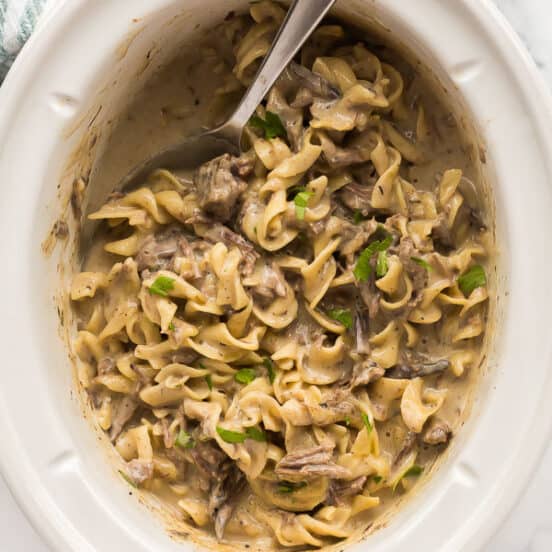 Crock Pot Beef and Noodles [VIDEO] - The Recipe Rebel