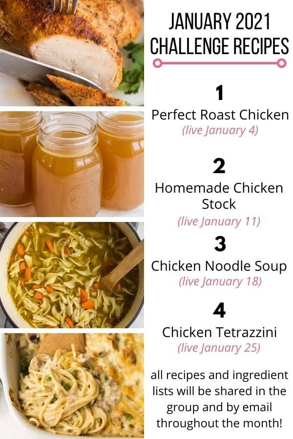 january cooking challenge recipes list with dates