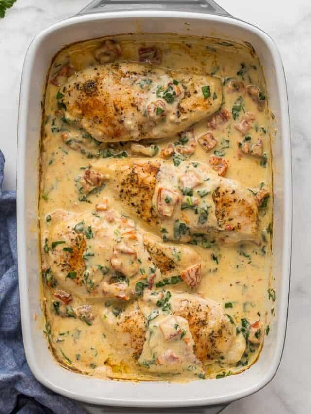 Baked Tuscan Chicken Breast