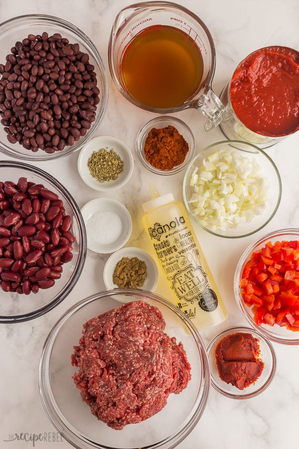 instant pot chili ingredients