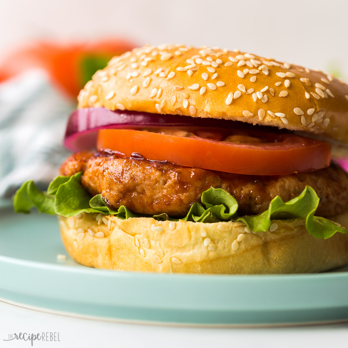 JUICY Chicken Burger Recipe [step by step VIDEO] - The Recipe Rebel