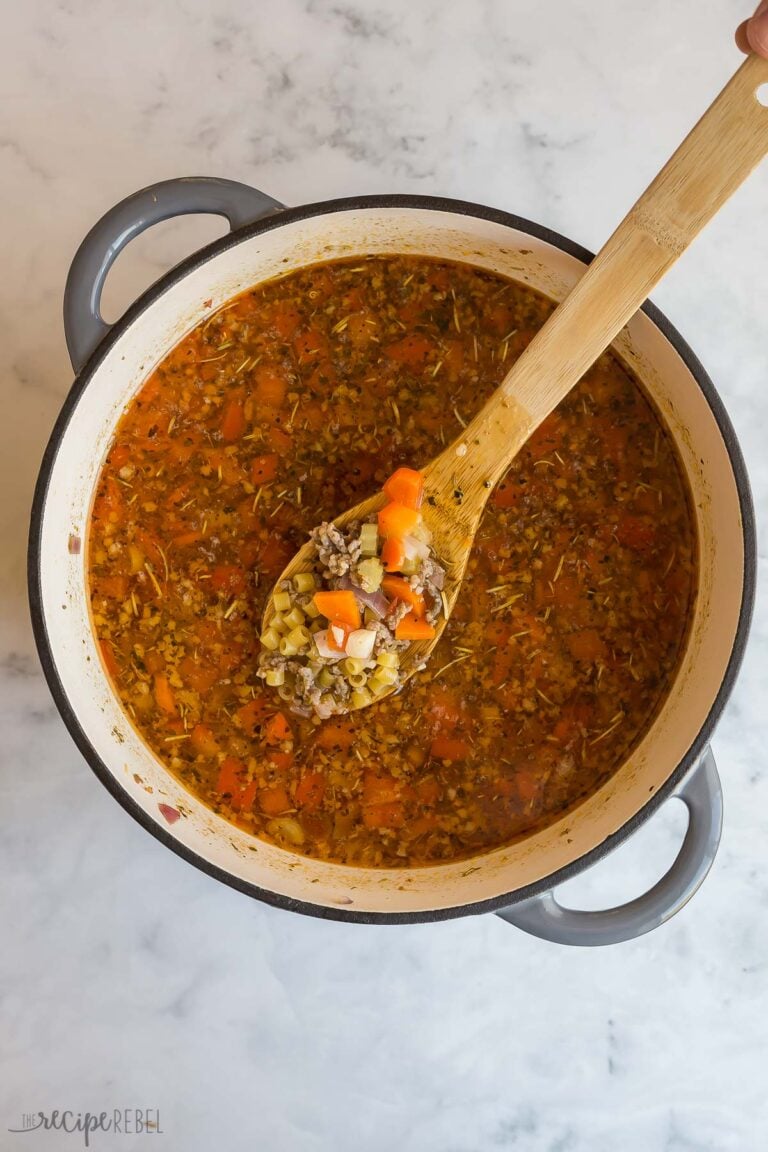 BEST Italian Sausage Soup [VIDEO] - The Recipe Rebel