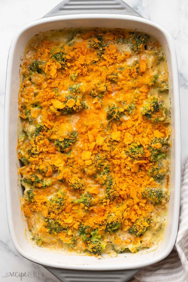 Cheesy Broccoli Casserole - The Recipe Rebel