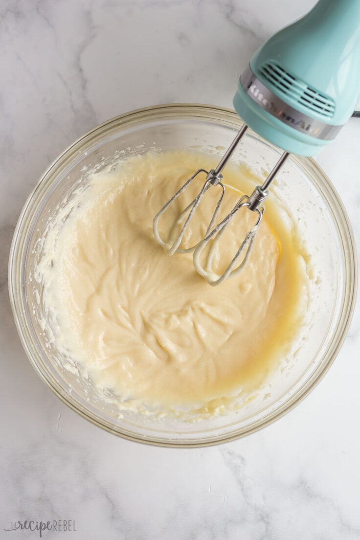 wet ingredients added to sugar cookie dough