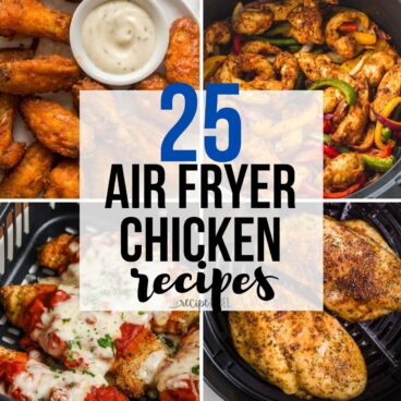 Feature image for 25 Air Fryer Chicken Recipes
