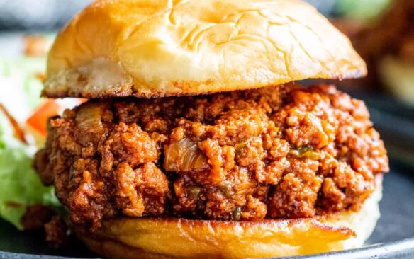 Turkey Sloppy Joes served on buns.