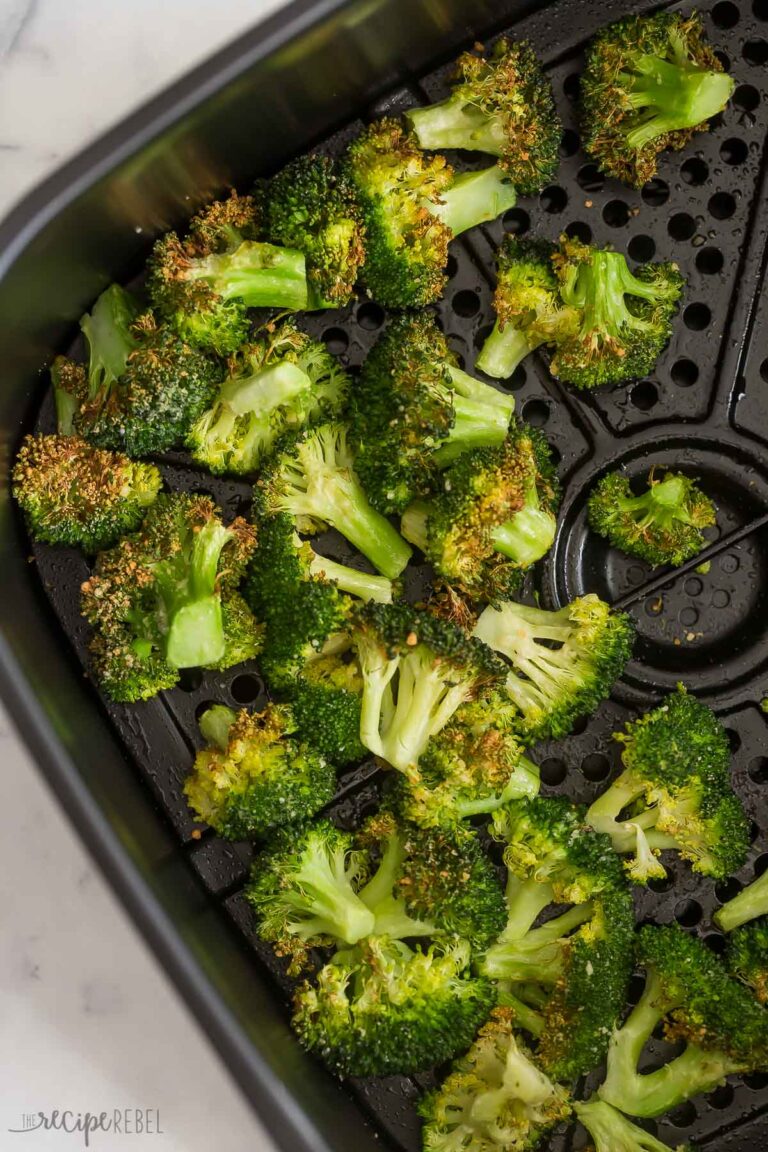 Garlic Parmesan Air Fryer Broccoli The Recipe Rebel