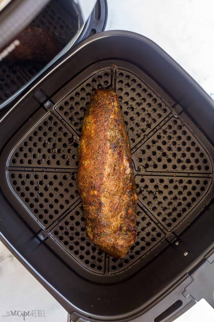pork tenderloin in air fryer after cooking