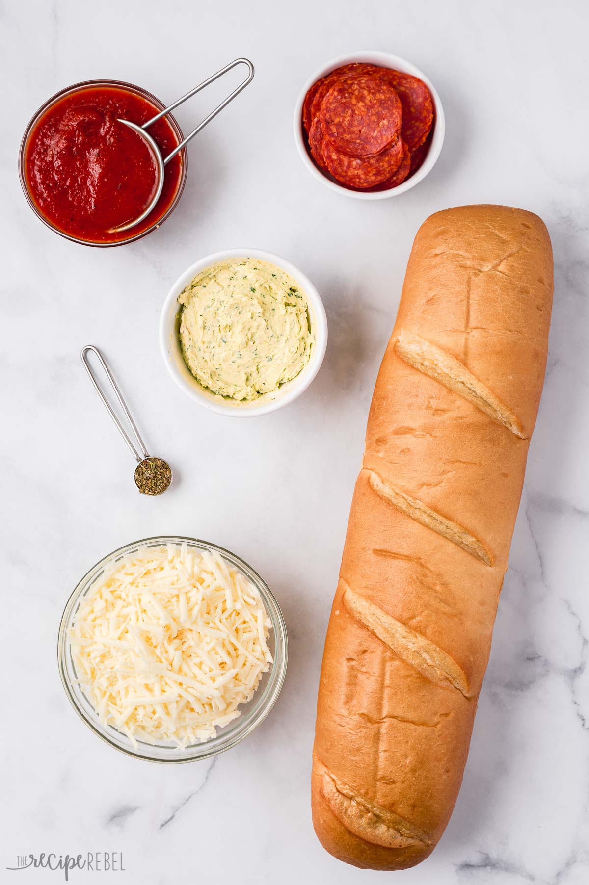 ingredients needed for french bread pizza