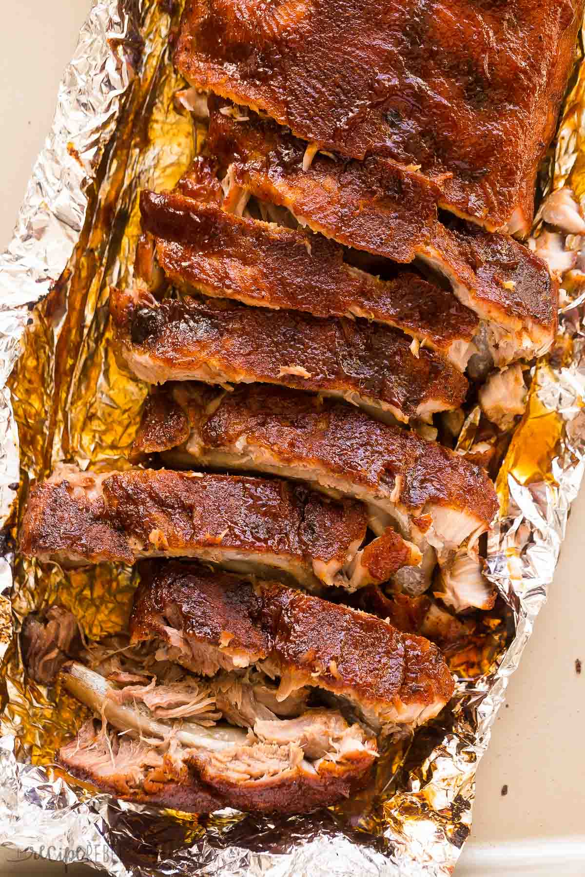 Oven Baked BBQ Ribs {Fall off the Bone!}