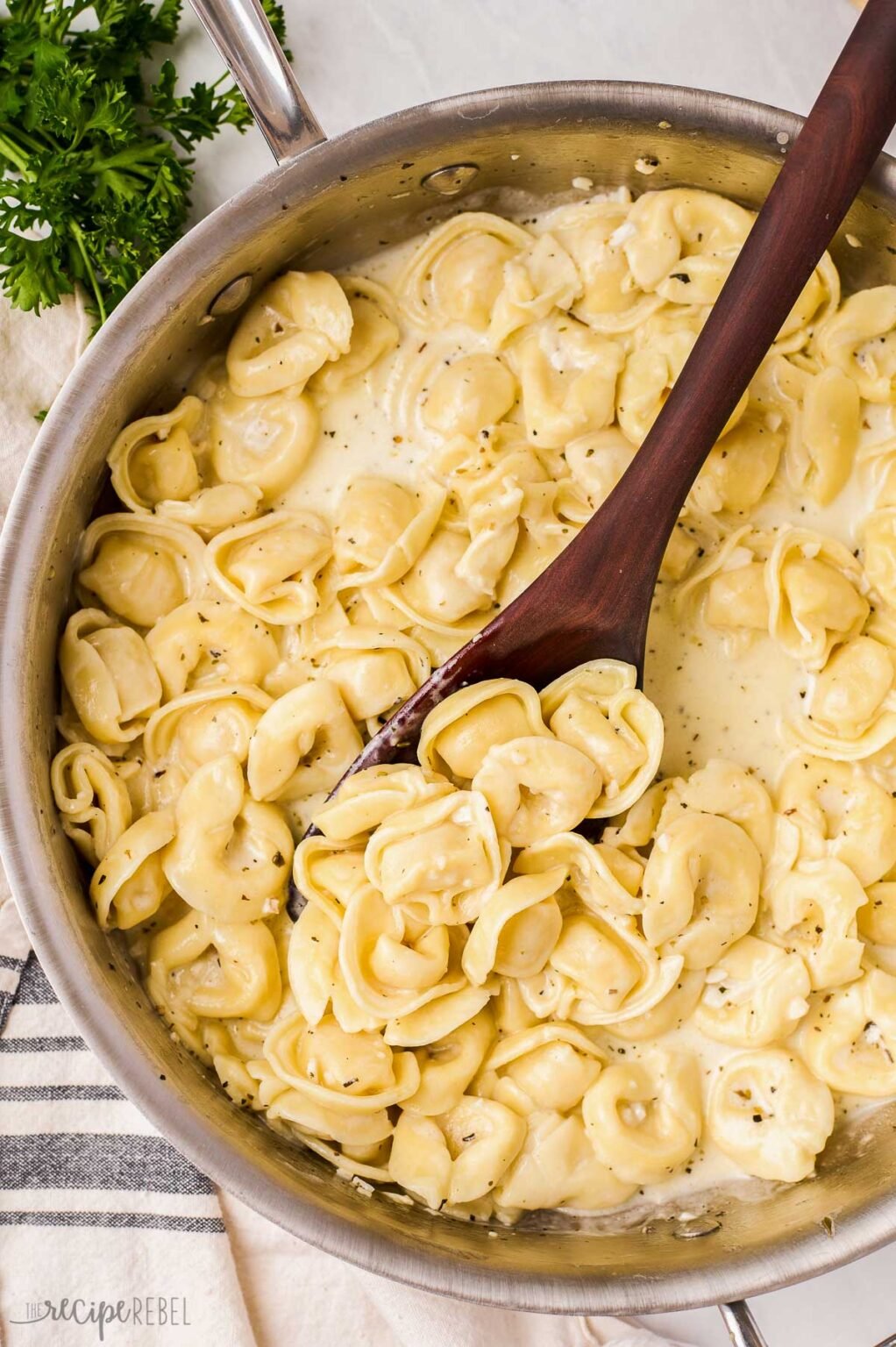 Creamy Cheese Tortellini - The Recipe Rebel