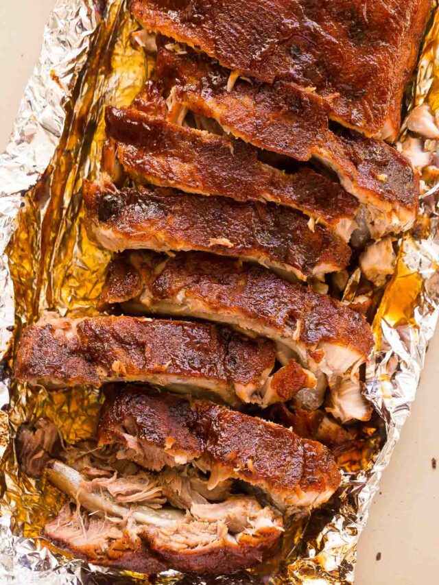 Foil best sale baked ribs