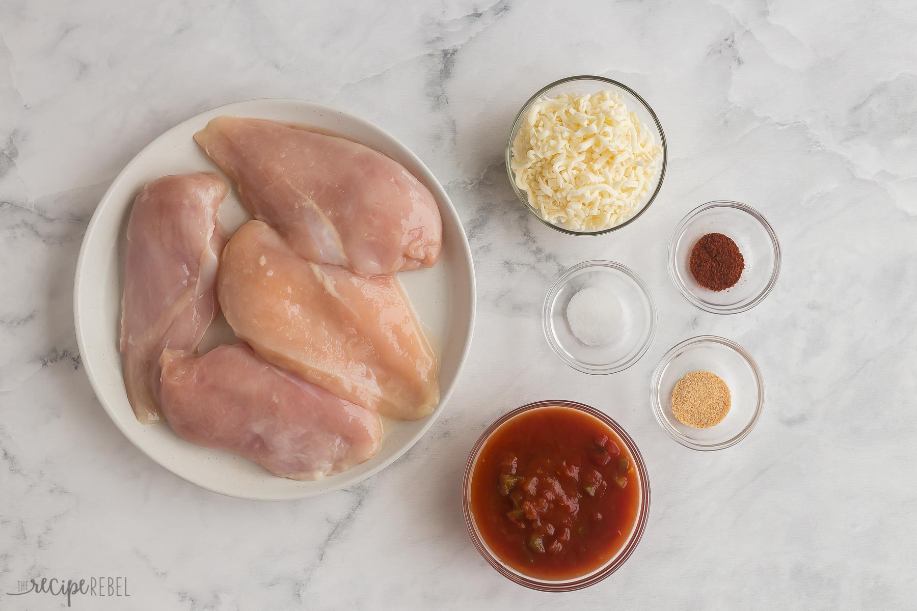 ingredients needed for crockpot salsa chicken