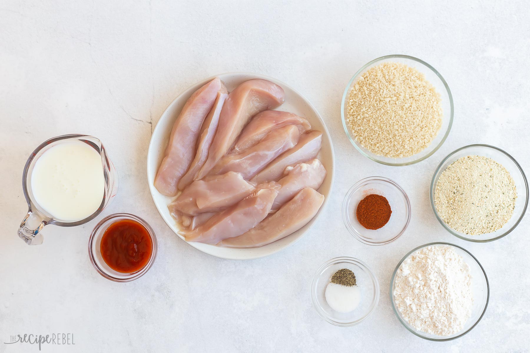 ingredients needed to make air fryer chicken tenders