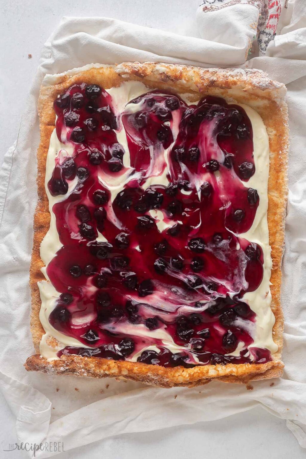 Lemon Blueberry Angel Food Cake Roll The Recipe Rebel