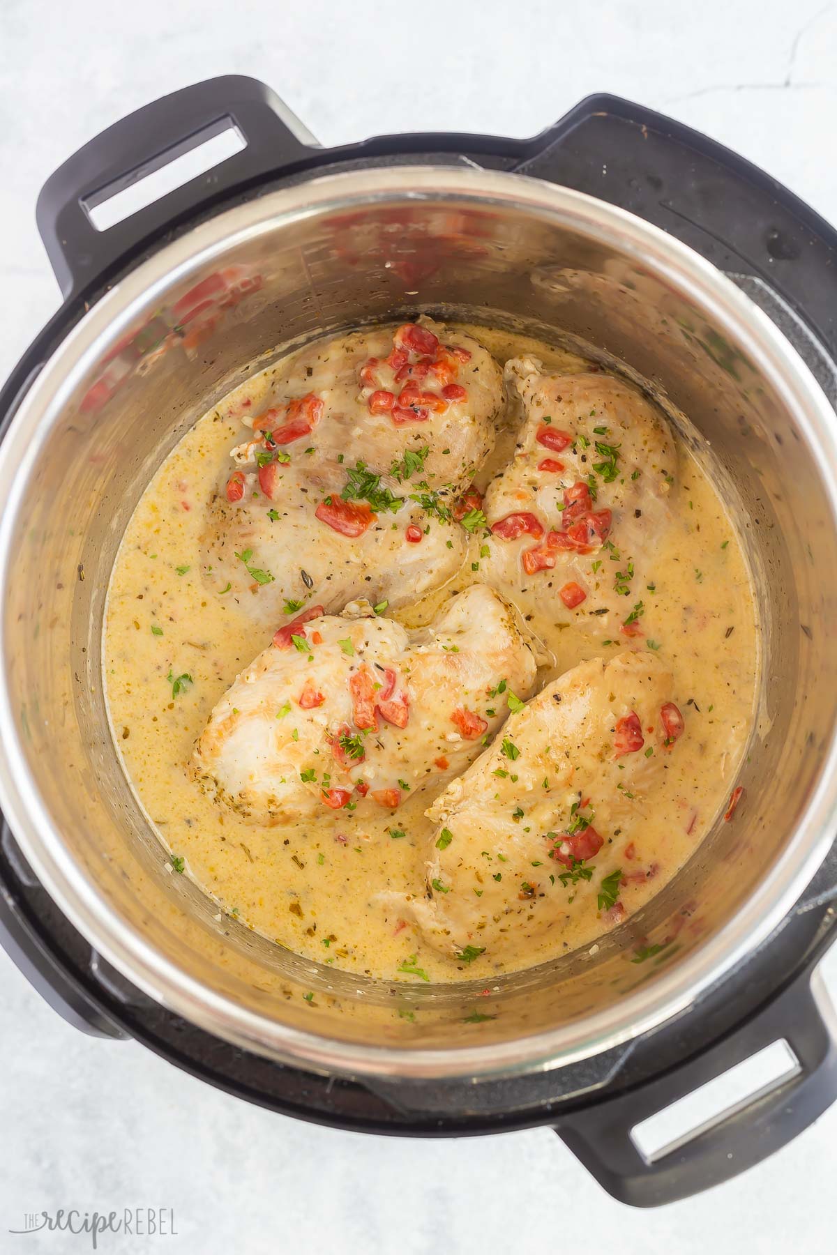 creamy italian chicken breasts in instant pot