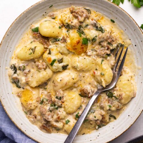 Baked Gnocchi with Sausage The Recipe Rebel