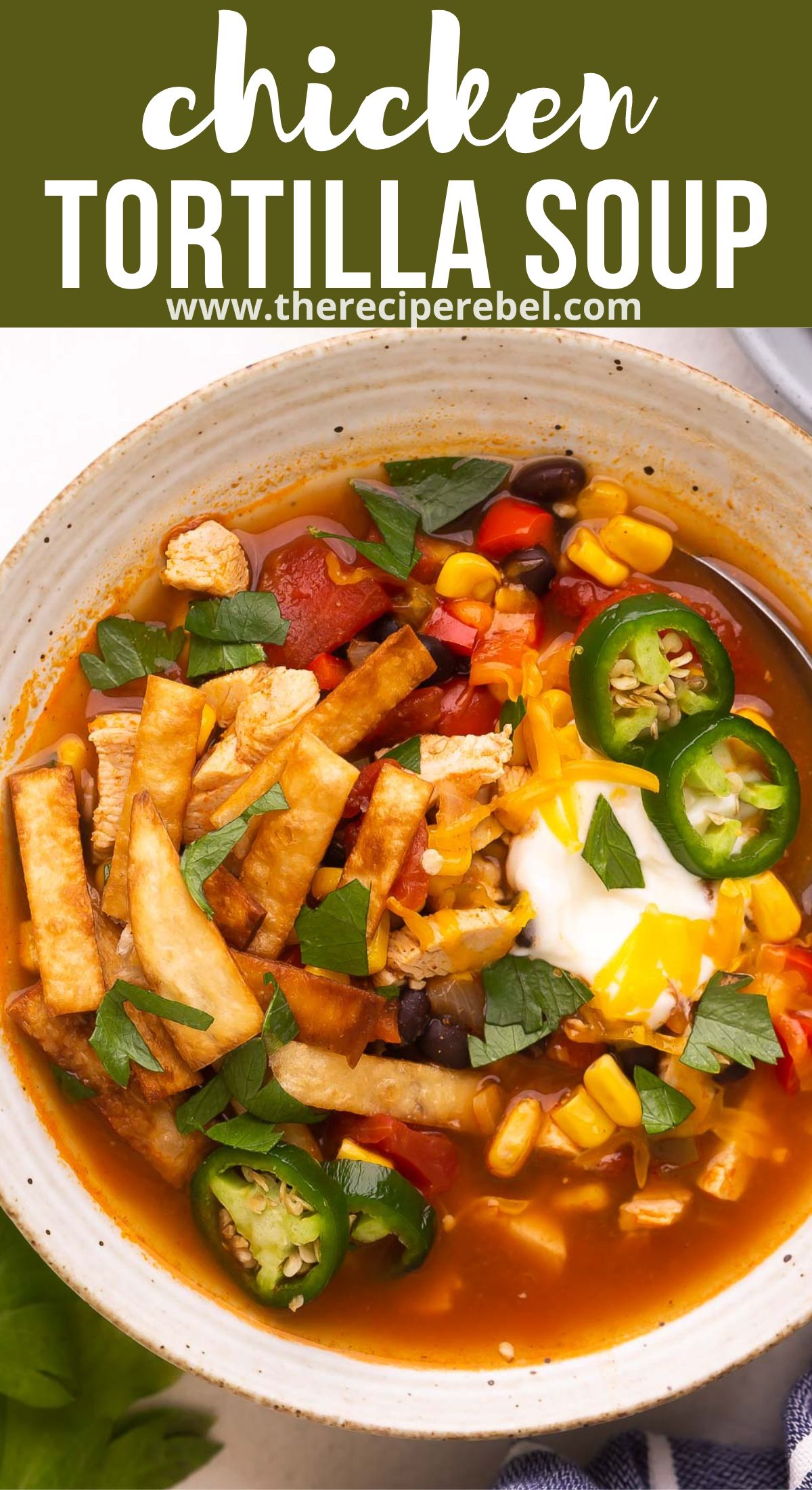 Chicken Tortilla Soup - The Recipe Rebel